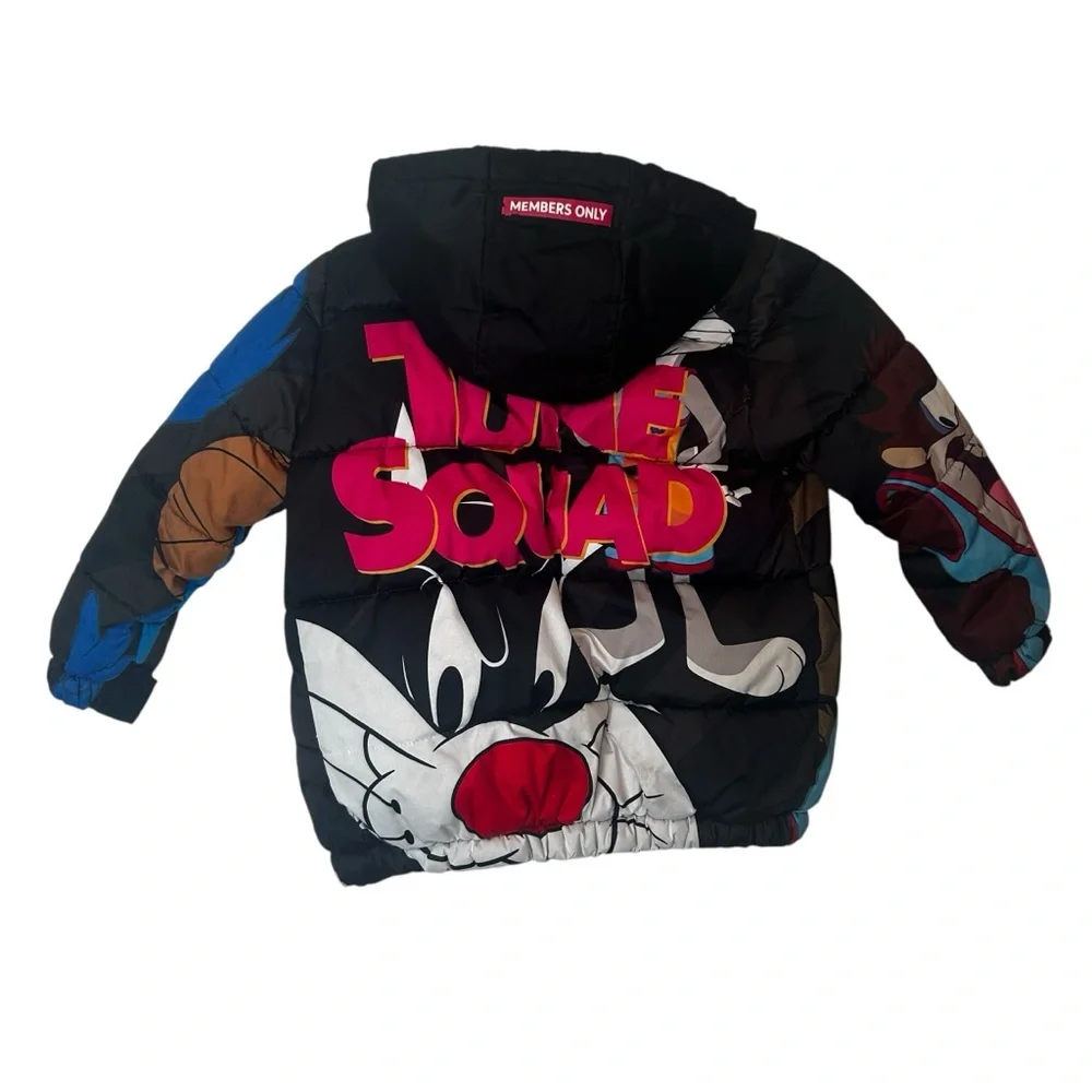 Members Only Space Jam: New Legacy Puffer Jacket Looney Tunes Squad Size 4